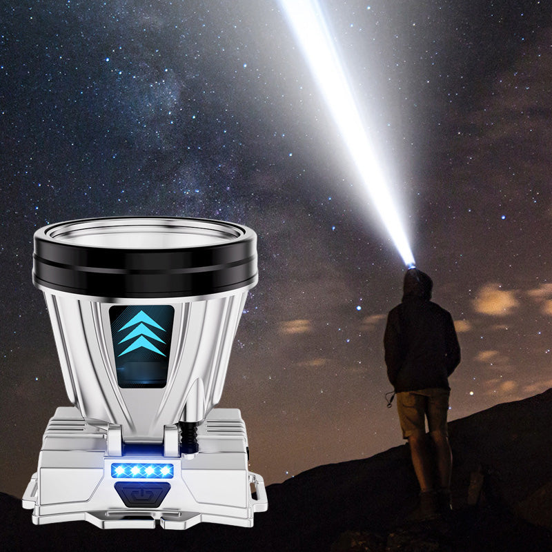 Sumoravibe - Lampada frontale ricaricabile ad alta potenza super luminosa