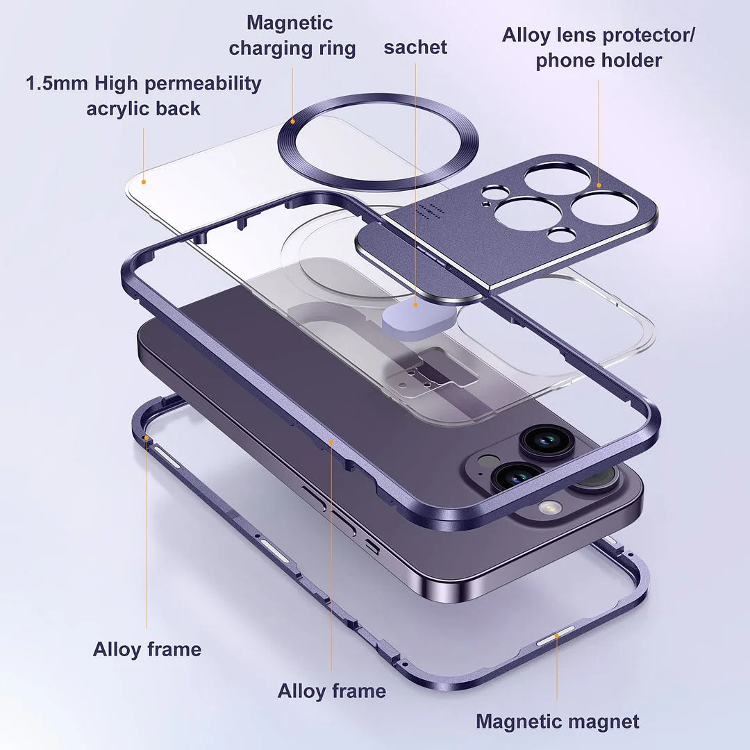 Sumoravibe - Magnetico Pieghevole Supporto Aromaterapia Custodia Per Telefono Per iPhone 14/13 Serie