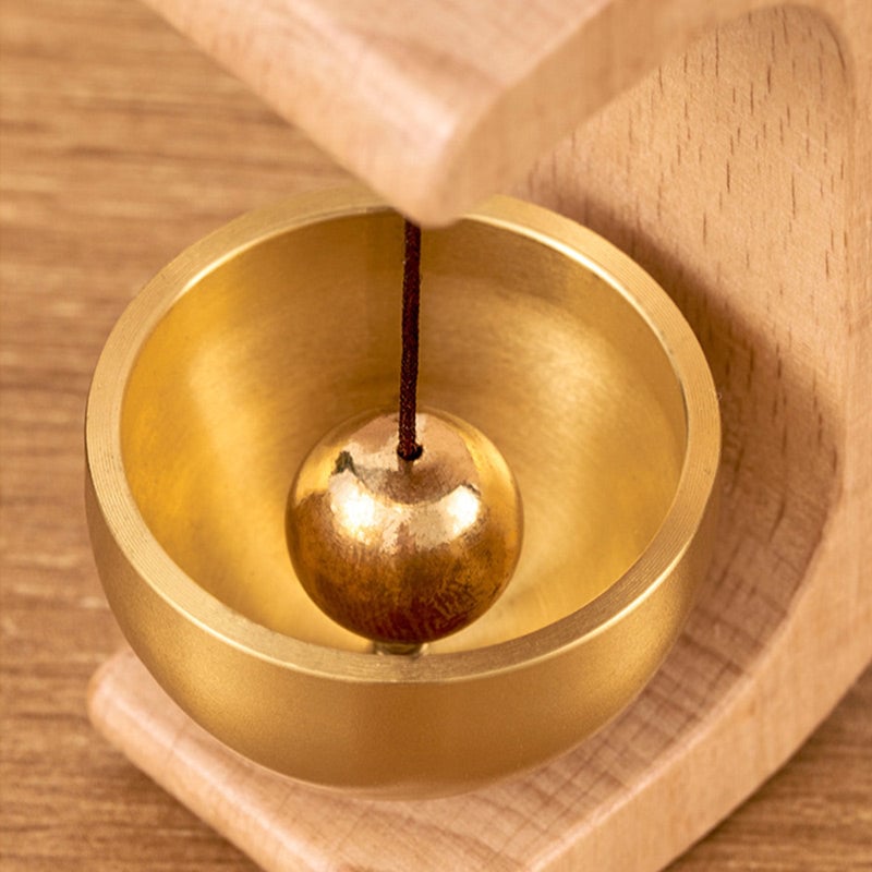 Sumoravibe - Campanello Eolico Magnetico in Legno - Campanello e Decorazione per Porta