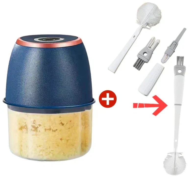 Sumoravibe - Libertà in Cucina! ✂️ Robot Tritatutto Ricaricabile con 6 Lame | Taglia Carne, Aglio e Verdure in 5 Secondi ⚡