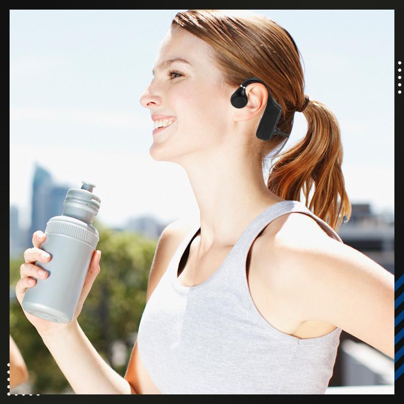 Sumoravibe - Cuffie a conduzione ossea Bluetooth