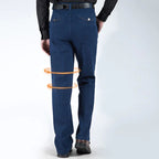 Sumoravibe - Jeans straight fit a vita alta da uomo