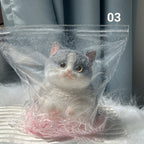 Sumoravibe - Giocattolo Antistress Carino e Morbido Squishy a Forma di Gatto