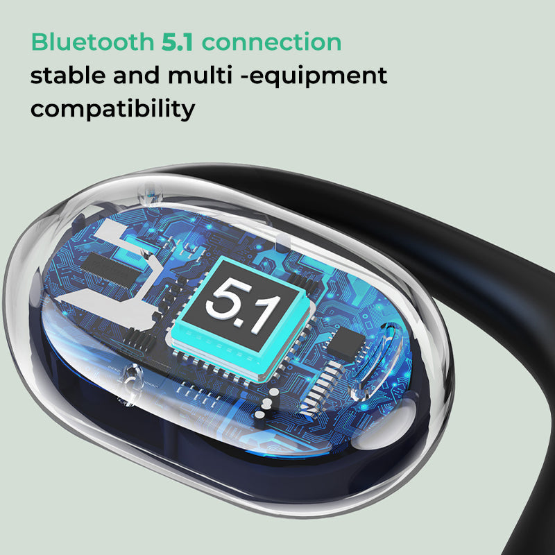 Sumoravibe - Auricolare Bluetooth senza fili da appendere all'orecchio