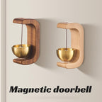 Sumoravibe - Campanello Eolico Magnetico in Legno - Campanello e Decorazione per Porta