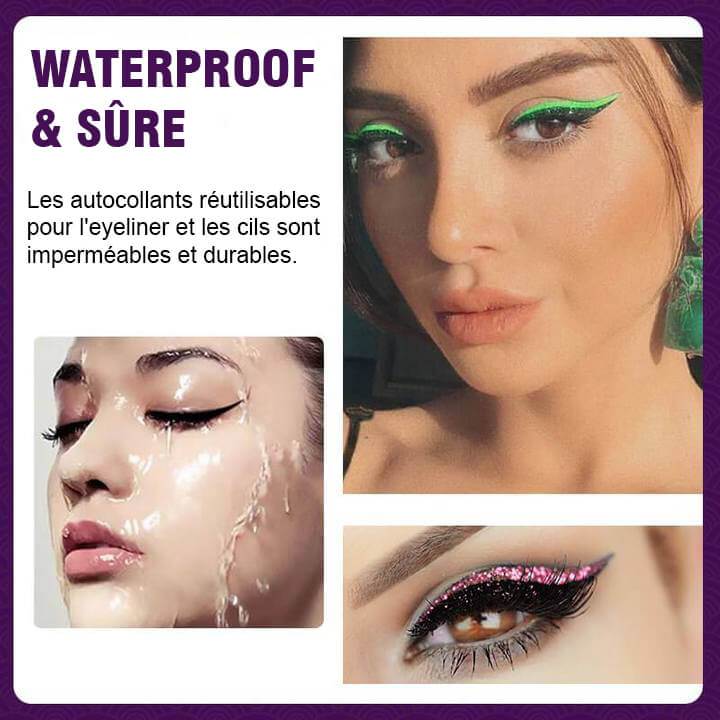 Sumoravibe - Adesivi riutilizzabili per eyeliner e ciglia