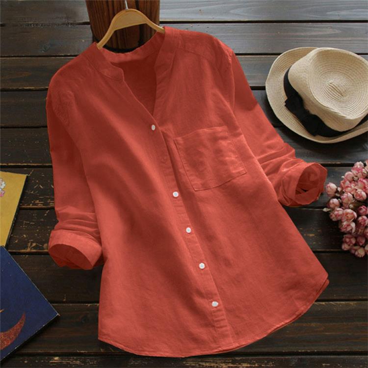 Sumoravibe - Camicia ampia casual in cotone di lino fatta a mano in stile giapponese (? Acquista 2 automatici con uno sconto del 10% e spedizione gratuita?)