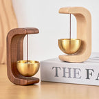 Sumoravibe - Campanello Eolico Magnetico in Legno - Campanello e Decorazione per Porta