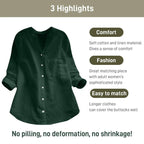 Sumoravibe - Camicia ampia casual in cotone di lino fatta a mano in stile giapponese (? Acquista 2 automatici con uno sconto del 10% e spedizione gratuita?)