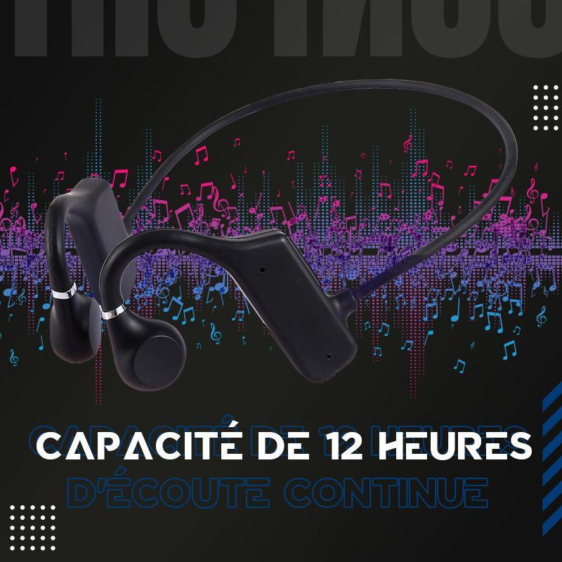 Sumoravibe - Cuffie a conduzione ossea Bluetooth