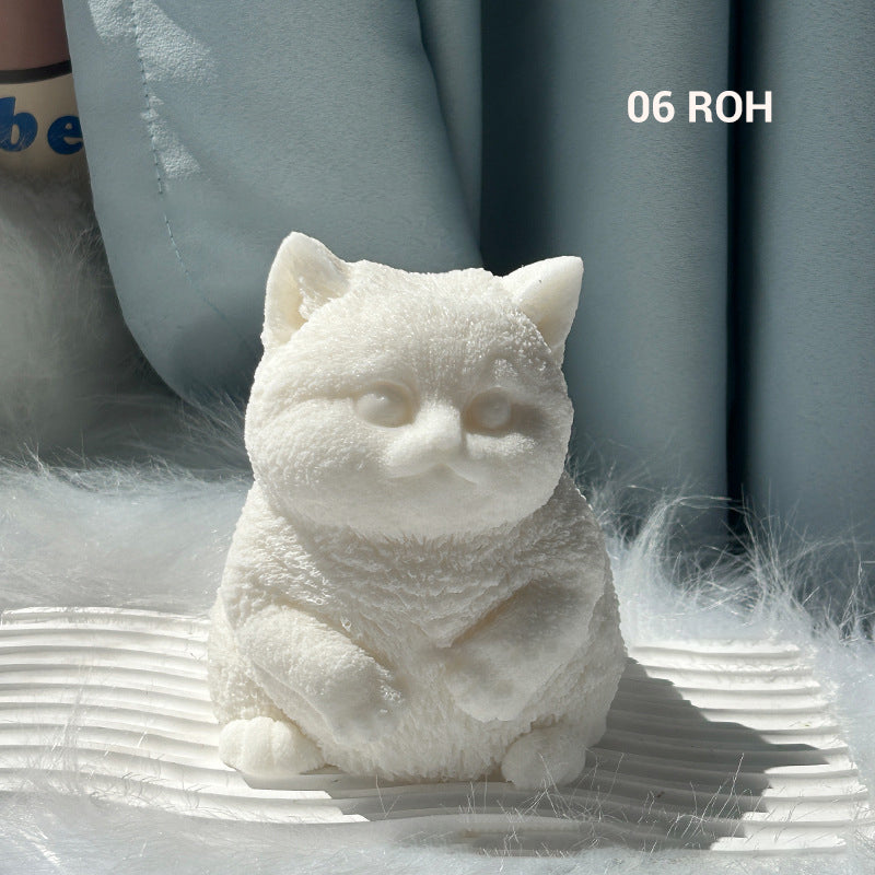 Sumoravibe - Giocattolo Antistress Carino e Morbido Squishy a Forma di Gatto