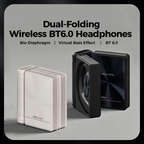 Sumoravibe - Offerta a tempo limitato: 50% di sconto ✨ Cuffie wireless con cancellazione del rumore con Bluetooth 6.0 🥤, durata della batteria estremamente lunga di 145 ore 🥳, certificazione IPX5 per lo sport 🚲