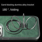 Sumoravibe - Custodia per iPhone in pelle di lusso con supporto invisibile