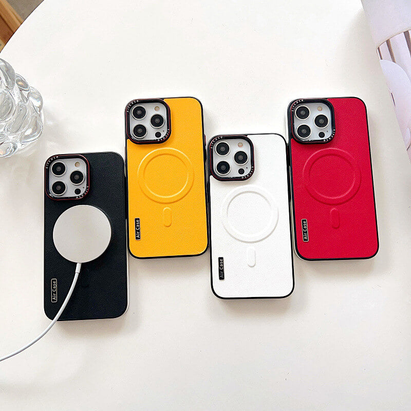 Sumoravibe - Custodia magnetica in pelle per la serie iPhone