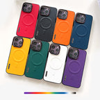 Sumoravibe - Custodia magnetica in pelle per la serie iPhone