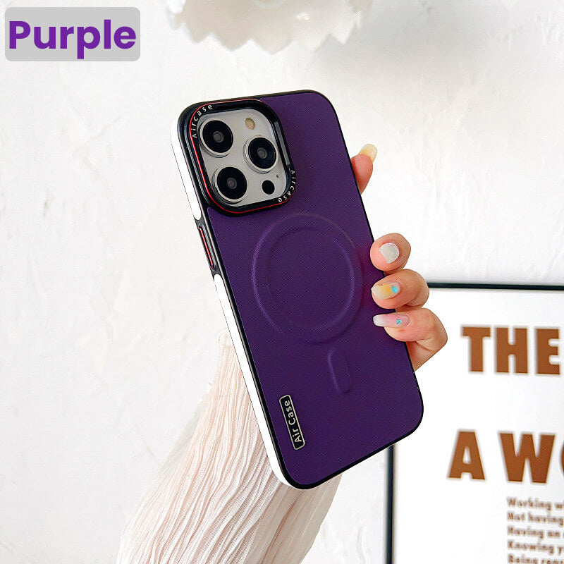 Sumoravibe - Custodia magnetica in pelle per la serie iPhone