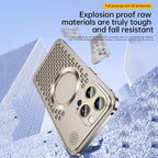 Sumoravibe - Custodia per Telefono con Dissipazione del Calore, Aromaterapia e Resistente alle Cadute in Metallo