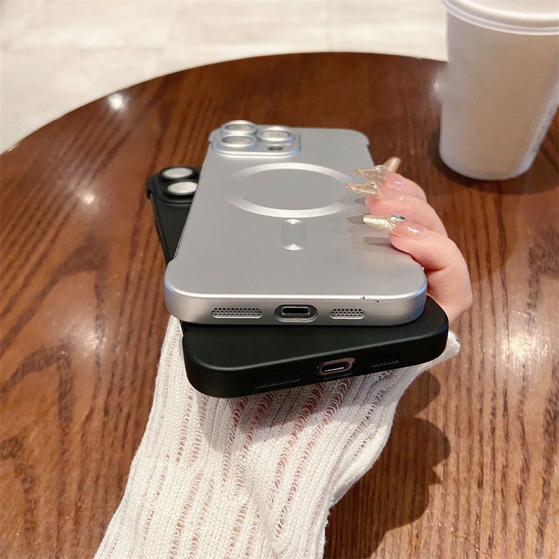 Sumoravibe - Custodia Sottile Senza Cornice Magnetica per iPhone