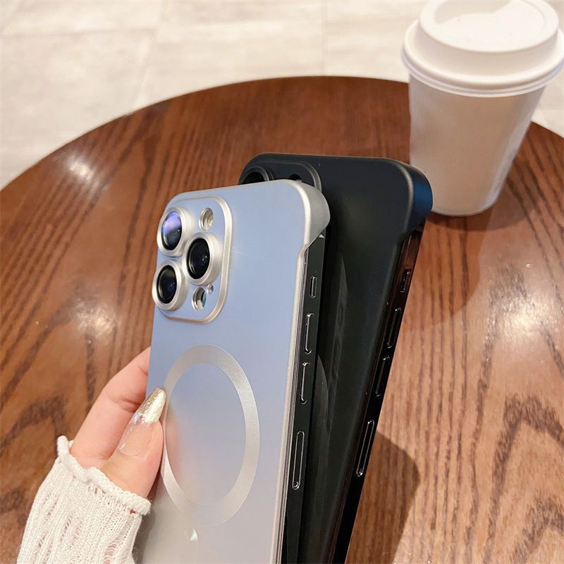 Sumoravibe - Custodia Sottile Senza Cornice Magnetica per iPhone