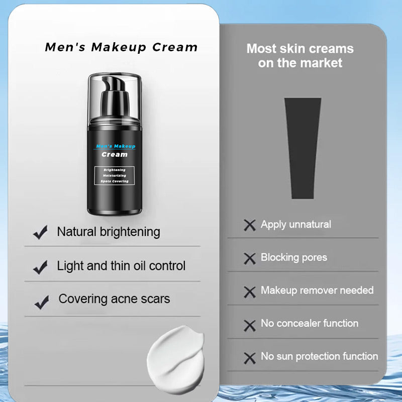 Sumoravibe - Crema di trucco per uomini per schiarire, idratare e coprire le macchie