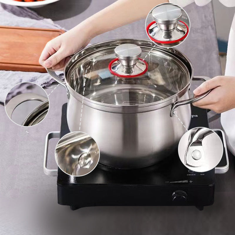 Sumoravibe - Multipurpose Large Capacity Stainless Steel Steamer Pot