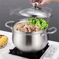 Sumoravibe - Multipurpose Large Capacity Stainless Steel Steamer Pot
