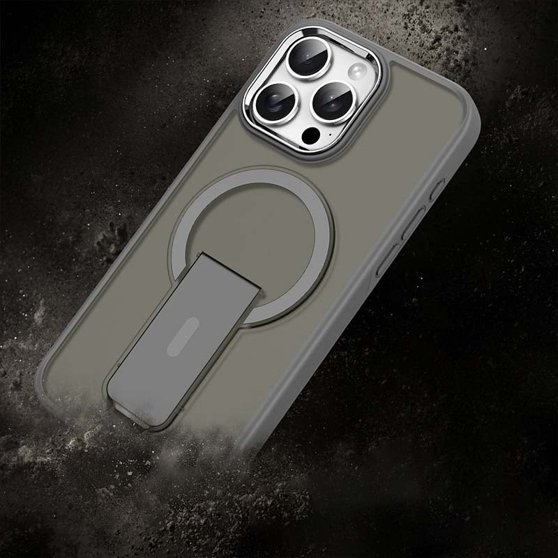 Sumoravibe - Custodia Magnetica Antiurto con Supporto per iPhone Serie 15-11