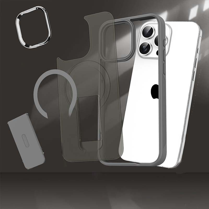 Sumoravibe - Custodia Magnetica Antiurto con Supporto per iPhone Serie 15-11