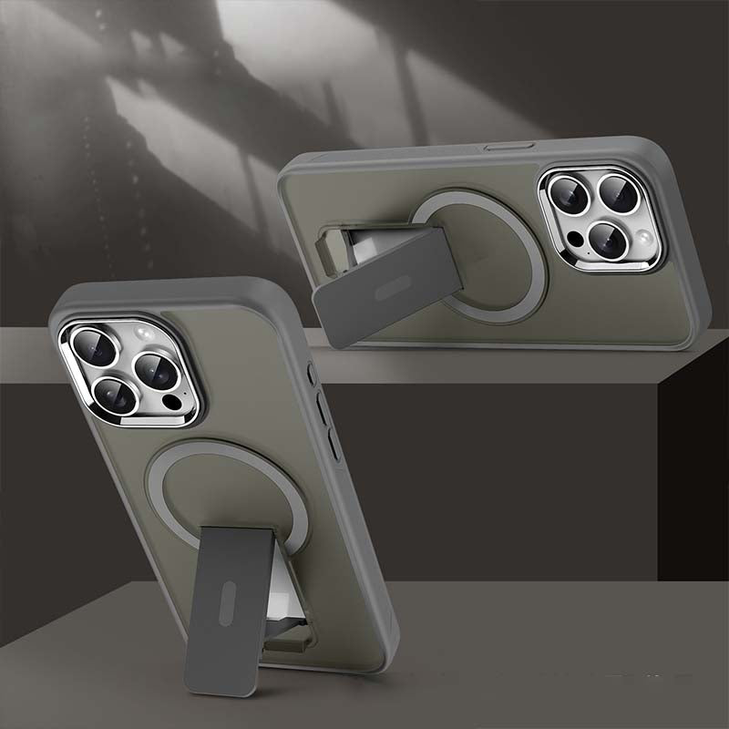 Sumoravibe - Custodia Magnetica Antiurto con Supporto per iPhone Serie 15-11