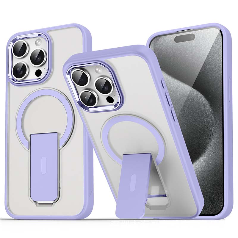 Sumoravibe - Custodia Magnetica Antiurto con Supporto per iPhone Serie 15-11