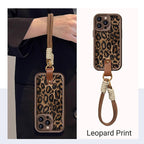 Sumoravibe - Custodia per iPhone con Stampa Leopardo e Laccetto