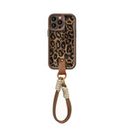Sumoravibe - Custodia per iPhone con Stampa Leopardo e Laccetto