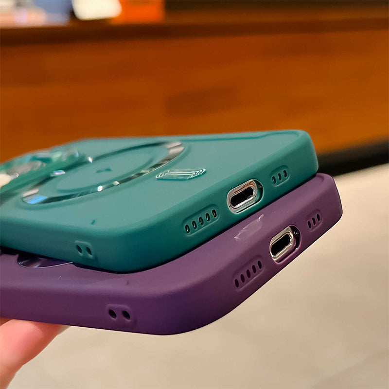 Sumoravibe - Custodia Magnetica in Silicone con Supporto per Lente Invisibile