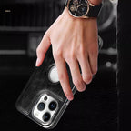 Sumoravibe - Custodia in Pelle di Lusso per iPhone
