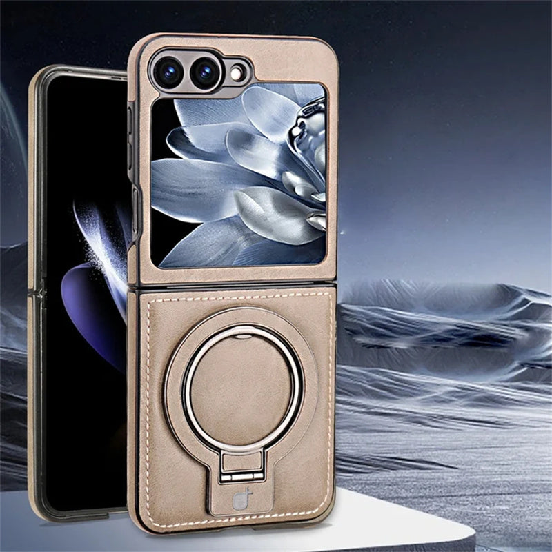 Sumoravibe - Custodia Magnetica con Supporto a Anello per Galaxy Z Flip Serie