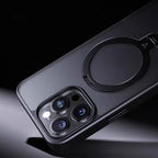 Sumoravibe - Custodia magnetica per cellulare in silicone con staffa per iPhone