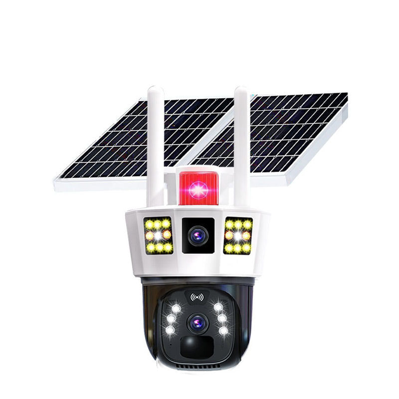 Sumoravibe - 2025🔥360° Telecamera di sorveglianza solare intelligente con monitoraggio a tre schermi✨