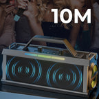 Sumoravibe - Altoparlante Bluetooth Karaoke da 200W con Microfono Senza Fili