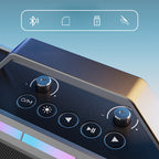 Sumoravibe - Altoparlante Bluetooth Karaoke da 200W con Microfono Senza Fili