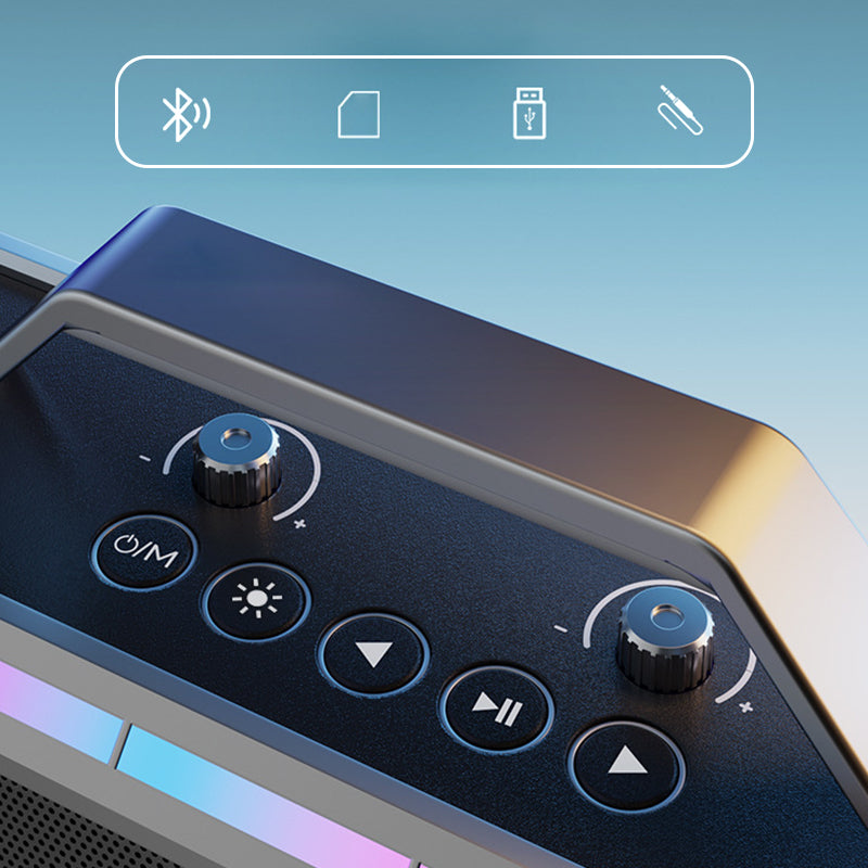 Sumoravibe - Altoparlante Bluetooth Karaoke da 200W con Microfono Senza Fili