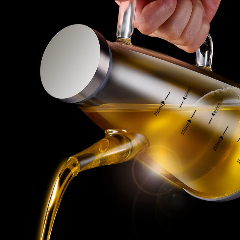 Sumoravibe - Bottiglia Dispenser per Olio con Beccuccio Antigoccia