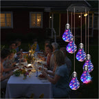 Sumoravibe - Campanelli Eolici con Lampadina LED Colorata ad Energia Solare