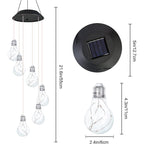 Sumoravibe - Campanelli Eolici con Lampadina LED Colorata ad Energia Solare