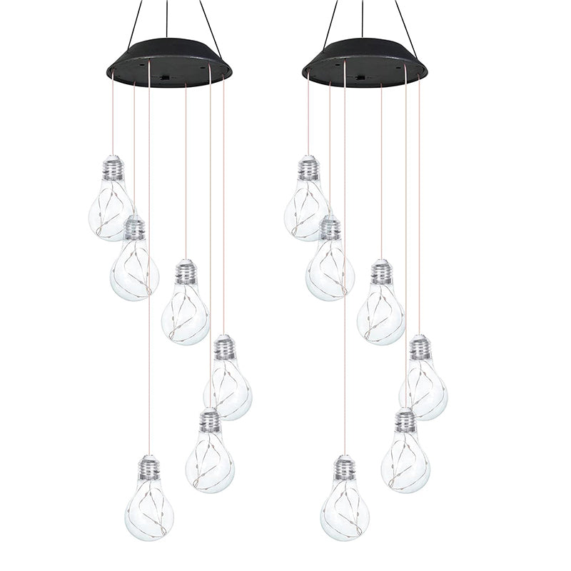 Sumoravibe - Campanelli Eolici con Lampadina LED Colorata ad Energia Solare