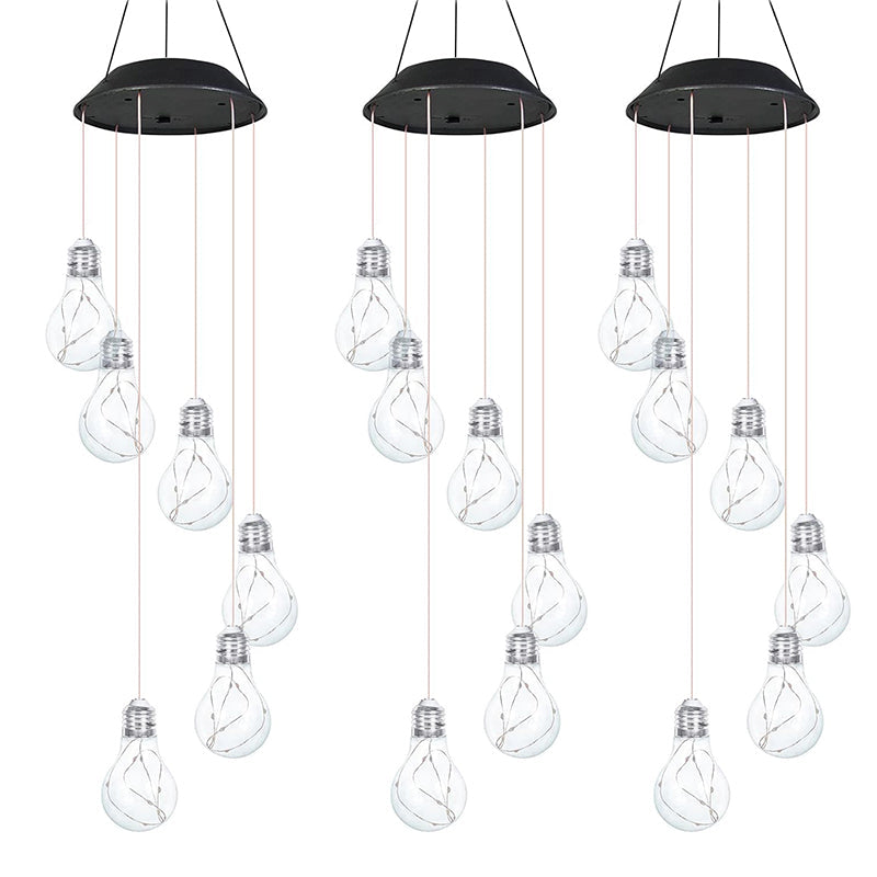 Sumoravibe - Campanelli Eolici con Lampadina LED Colorata ad Energia Solare