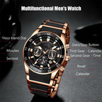 Sumoravibe - Orologio al quarzo multifunzione impermeabile da uomo