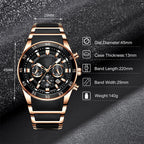 Sumoravibe - Orologio al quarzo multifunzione impermeabile da uomo
