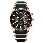 Sumoravibe - Orologio al quarzo multifunzione impermeabile da uomo