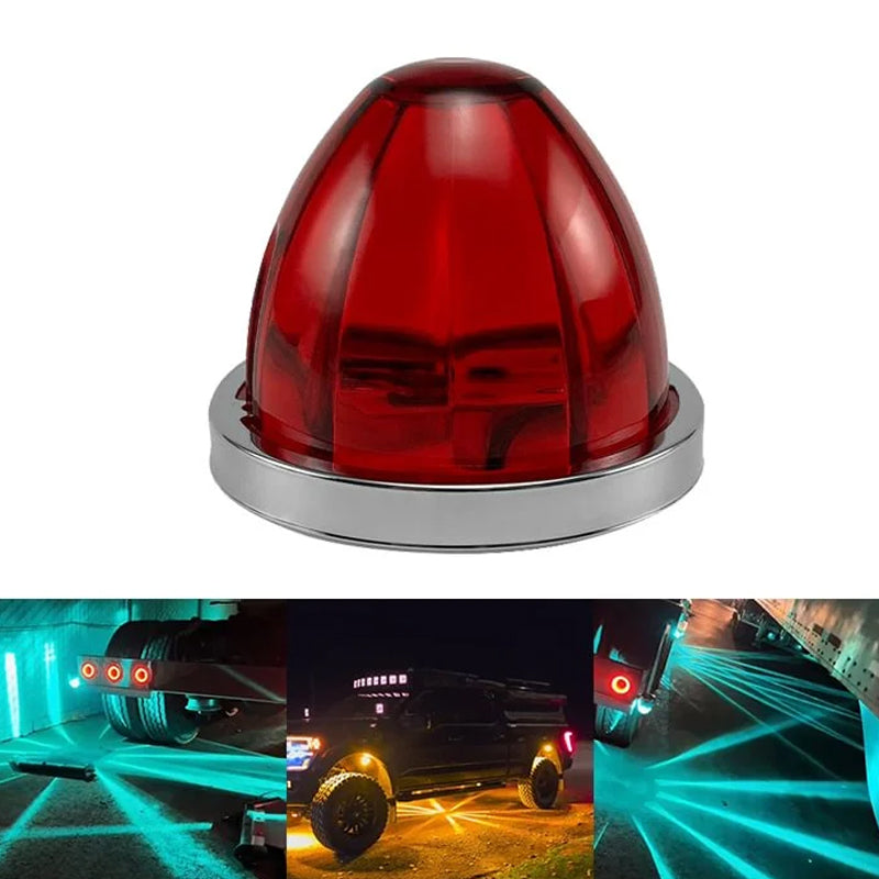Sumoravibe - Luci di segnalazione laterali a LED a forma di anguria per camion e rimorchi