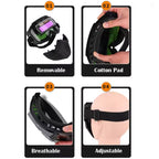 Sumoravibe - Casco da Saldatura Autooscurante per la Protezione degli Occhi